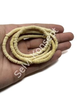 El Yapımı Disk-Rondela Dizi Tibet Boncuk 5x1,5 mm