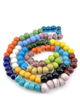 Bodrum Cam Boncuk Karışık Renkli Küçük Boy 100 Adet