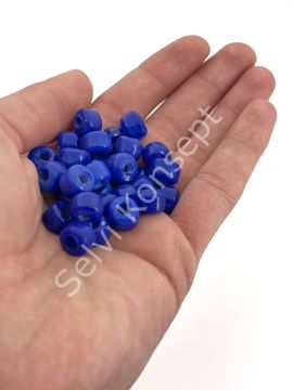 Silindir Kuzu Cam Boncuk Lacivert 50 Adet