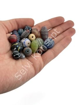 Mat Hint Cam Boncuk Karışık 100 gr