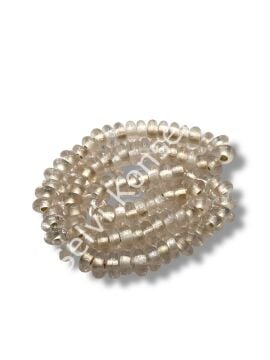 Rondela Dizi Cam Boncuk Şeffaf 7,5x3,5 mm