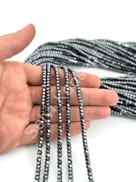 4x3 mm Altıgen Hematit Doğal Taş