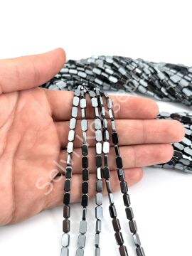 4x8 mm Oval Kesimli Hematit Doğal Taş