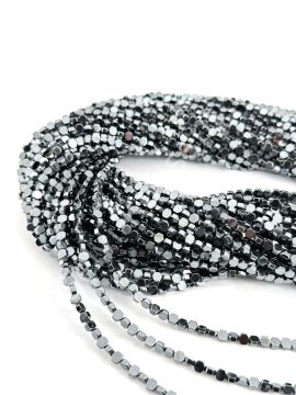 4x4 mm Altıgen Petek Hematit Doğal Taş