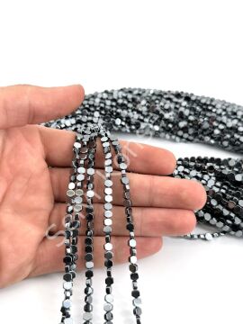 4x4 mm Altıgen Petek Hematit Doğal Taş
