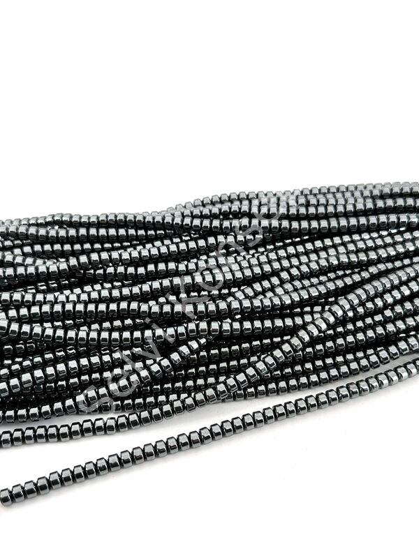 4x3 mm Silindir  Hematit Doğal Taş