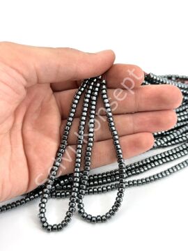 4x3 mm Silindir  Hematit Doğal Taş