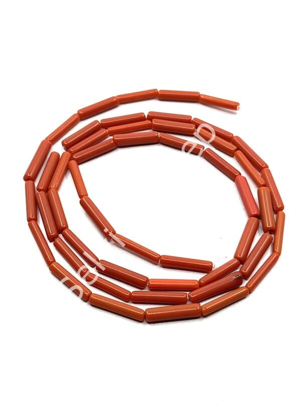 Boru Dizi Cam Boncuk Nar Çiçeği 4x12-16 mm