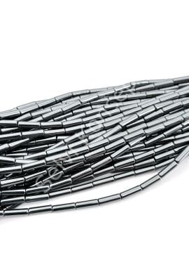 4x12 mm Silindir Boru  Hematit Doğal Taş