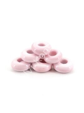 El Yapımı Pembe Murano Silindir Boncuk