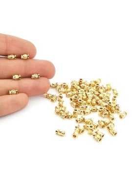 Altın Kaplama Boru Ara Malzeme 6x4 mm 10 Gr