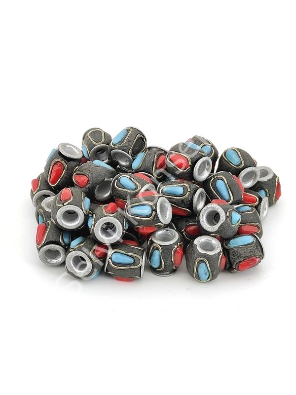 İşlemeli Otantik Boncuk 12 mm