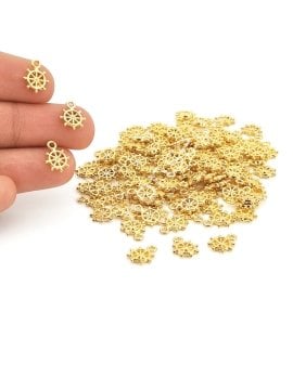 Altın Kaplama Dümen Sallantı Ara Malzeme 10 mm 5 Gr