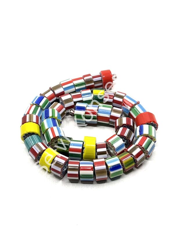 El Yapımı Rondela Afrika Dizi Boncuk Karışık 8-10x5-6 mm