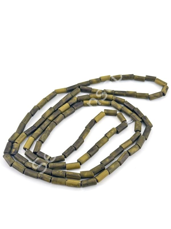 Eskitme Dizi Silindir Boncuk Koyu Yeşil 4x8 mm