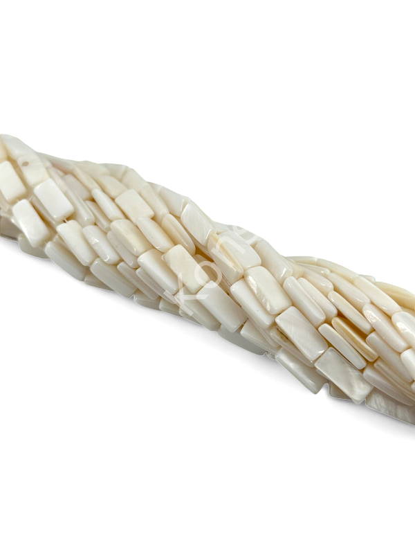 Dikdörtgen Doğal Sedef Taşı Dizi 6x15 mm