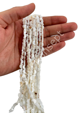 Yarımay Doğal Sedef Taşı Dizi 4x7 mm