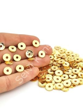 Altın Kaplama Rondela Ara Malzeme 10 mm 10 gr