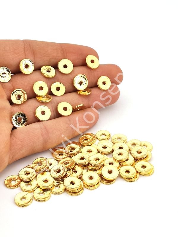 Altın Kaplama Rondela Ara Malzeme 10 mm 10 gr