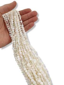 Mercimek Doğal Sedef Taşı Dizi 6 mm