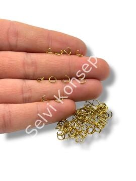 316L Çelik Halka Altın Renk 5x0.7 mm