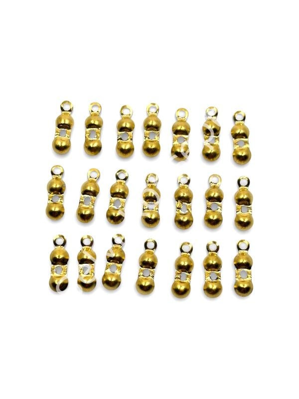 316L Çelik Tek Kulplu Düğüm Kapama Altın Renk 3x7.5 mm