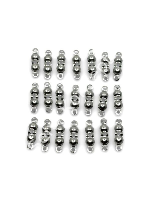 316L Çelik Çift Kulplu Düğüm Kapama Gümüş Renk 3x7.5 mm