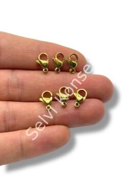 316L Çelik Papağan Klips Altın Renk 11 mm