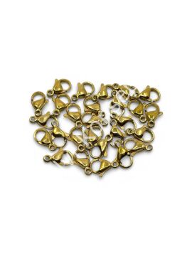 316L Çelik Papağan Klips Altın Renk 11 mm