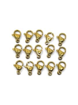 316L Çelik Papağan Klips Altın Renk 11 mm