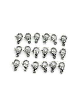 316L Çelik Papağan Klips Gümüş Renk 11 mm