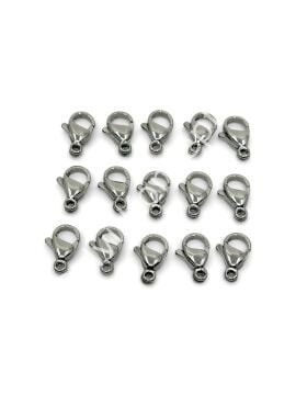 316L Çelik Papağan Klips Gümüş Renk 11 mm